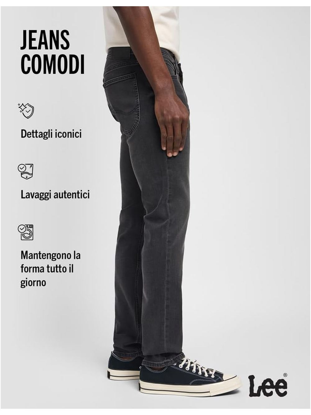 Jeans Lee LUKE Uomo - Nero