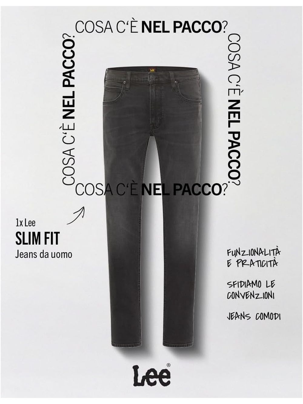Jeans Lee LUKE Uomo - Nero