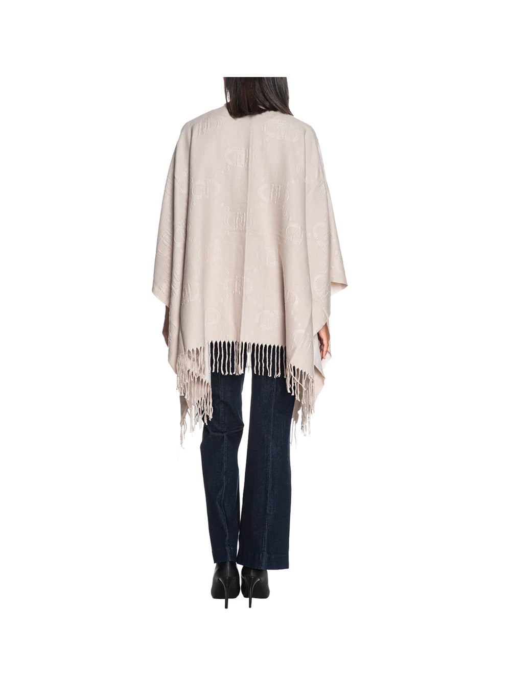 Poncho Liu Jo EMBOSSED Donna - Avorio