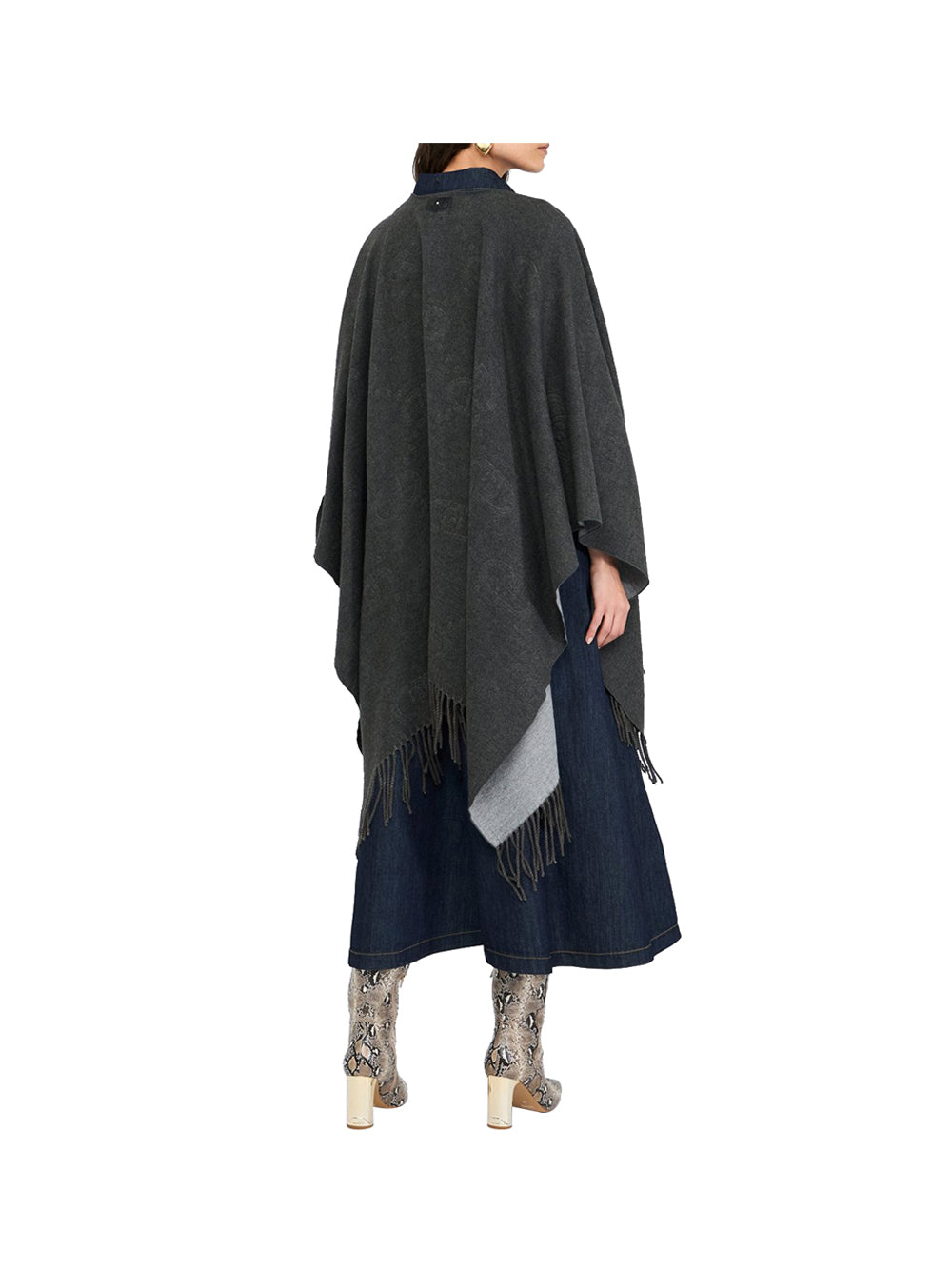 Poncho Liu Jo EMBOSSED Donna - Grigio