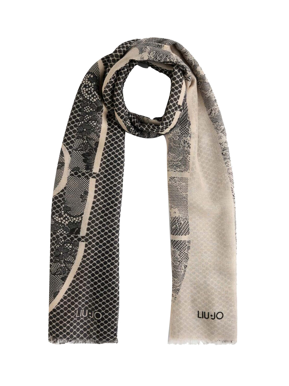 Sciarpa Liu Jo LACE 70X180 Donna - Grigio