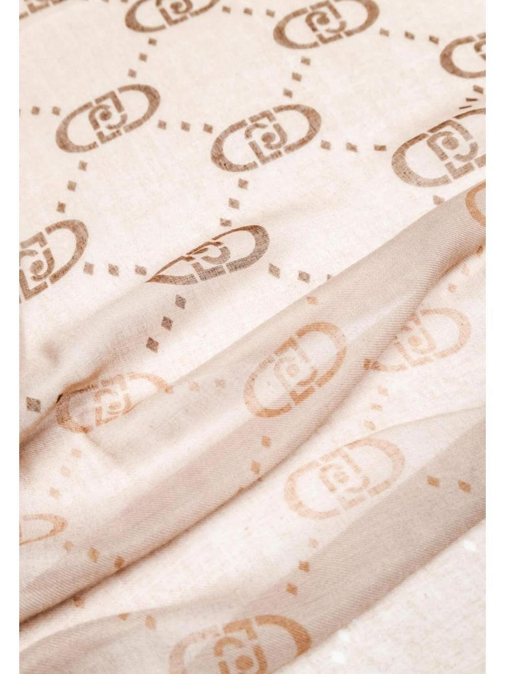 Sciarpa Liu Jo DEGRADE LOGO 70X180 Donna - Beige
