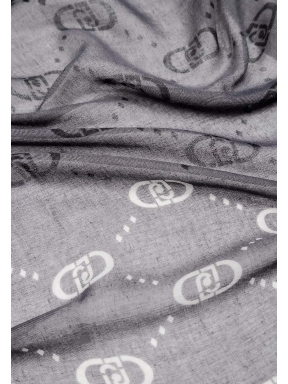 Sciarpa Liu Jo DEGRADE LOGO 70X180 Donna - Nero