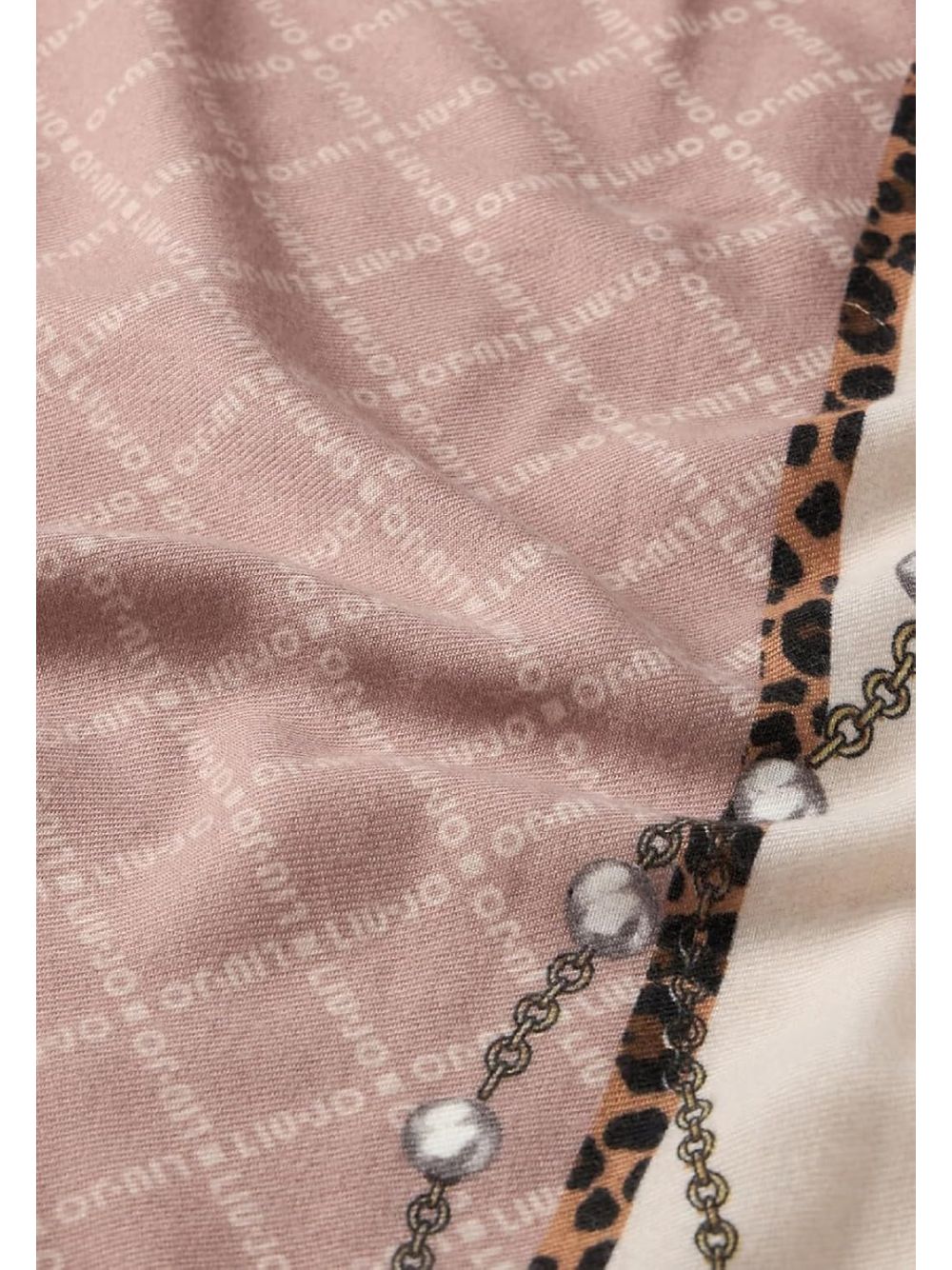Sciarpa Liu Jo PEARLS ANIMAL 70X180 Donna - Bianco