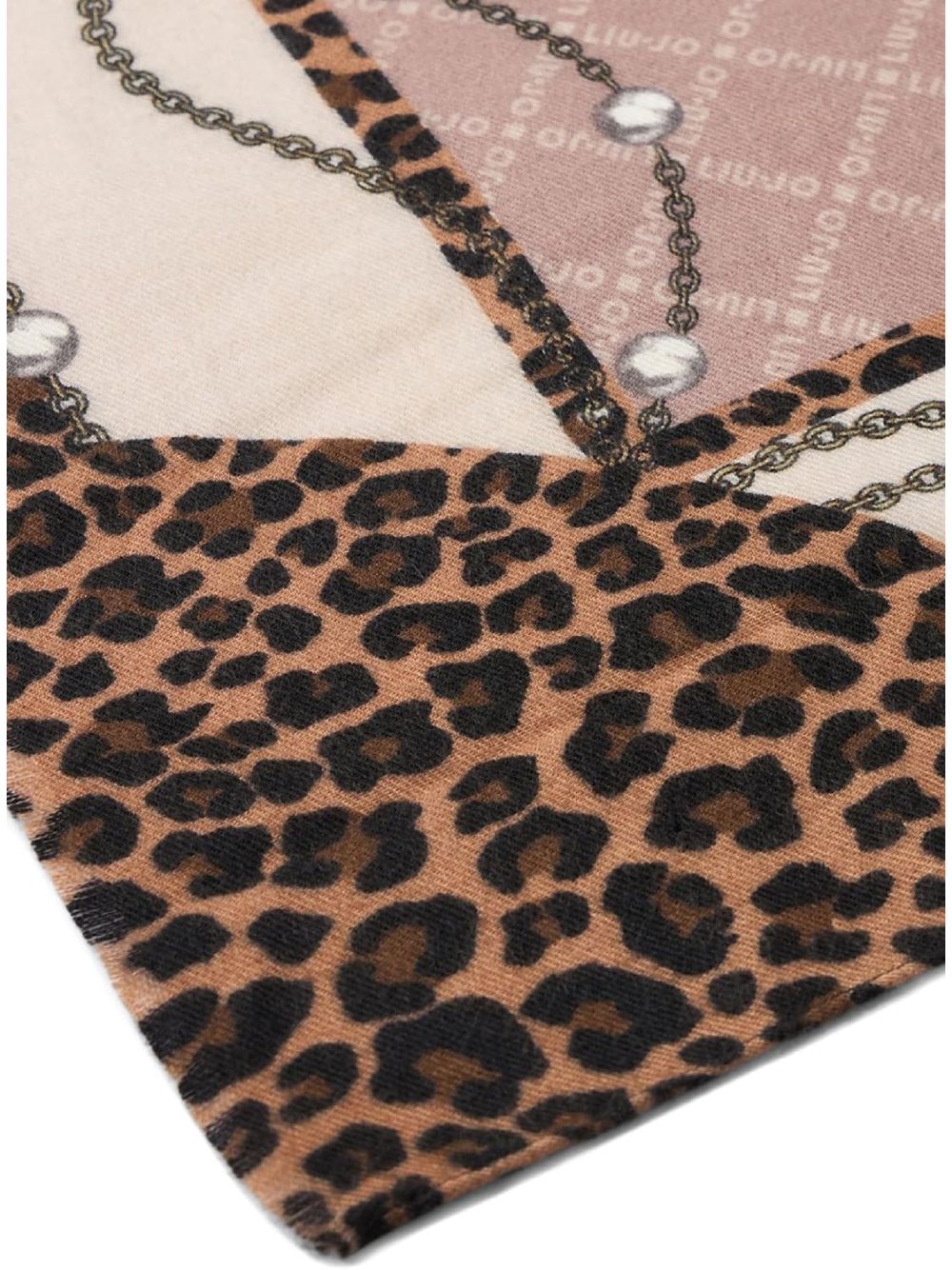 Sciarpa Liu Jo PEARLS ANIMAL 70X180 Donna - Bianco