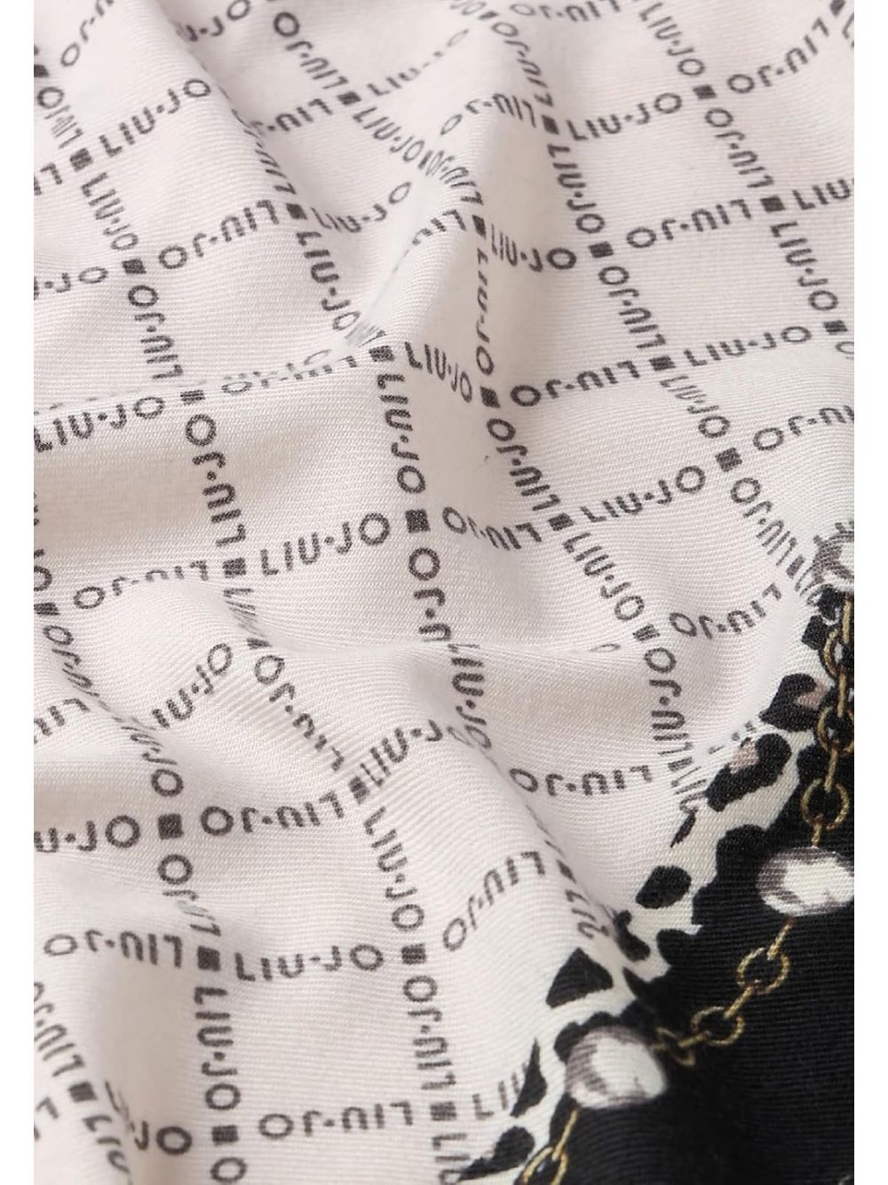 Sciarpa Liu Jo PEARLS ANIMAL 70X180 Donna - Nero