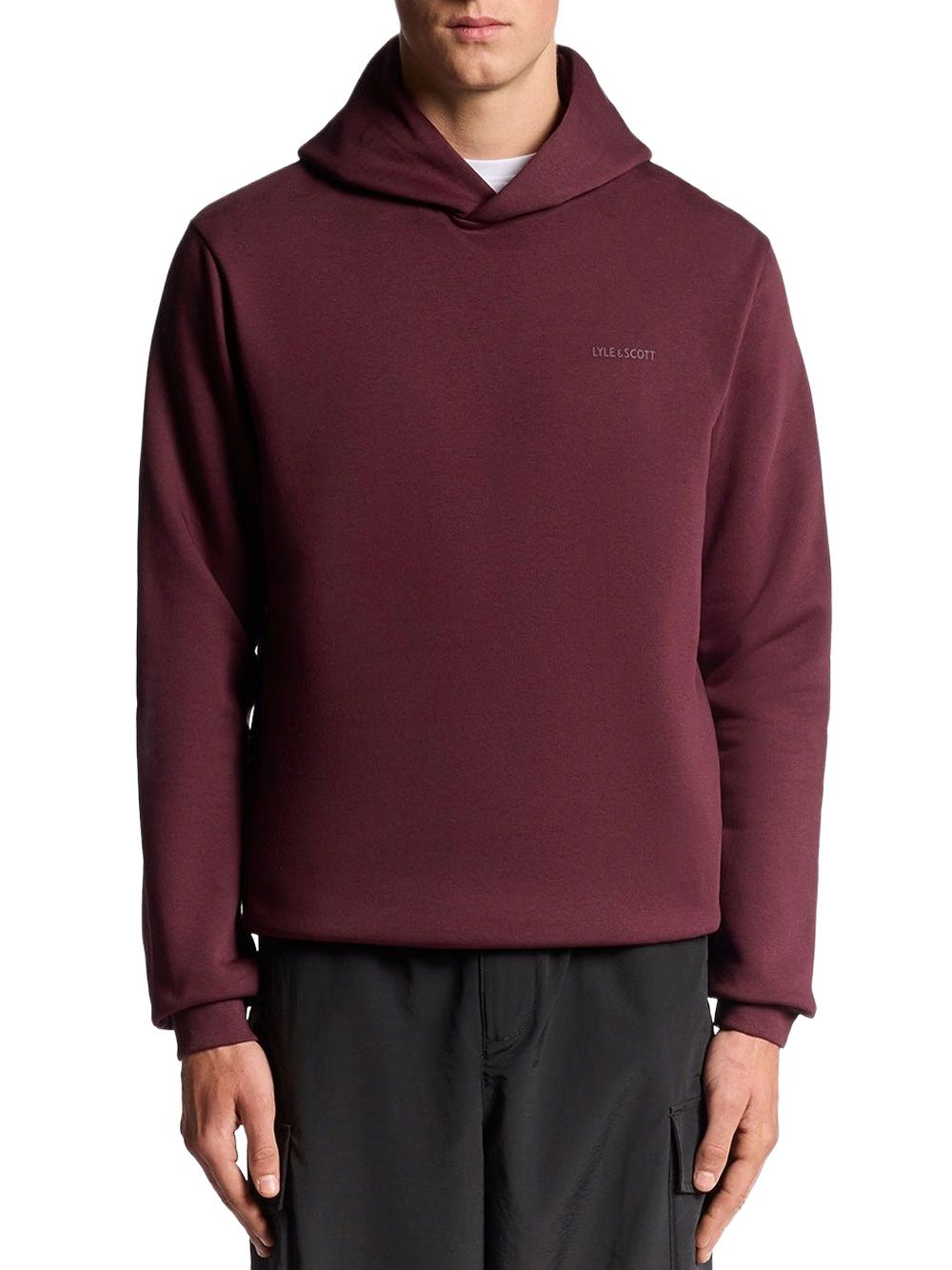 Pullover Lyle & Scott logo brushback pull Unisex - Bordeaux