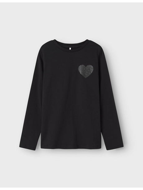 T-shirt Name It Bambina - Nero