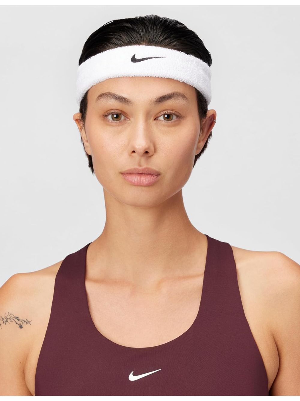 Fascia Sportiva Nike swoosh headband Unisex - Bianco