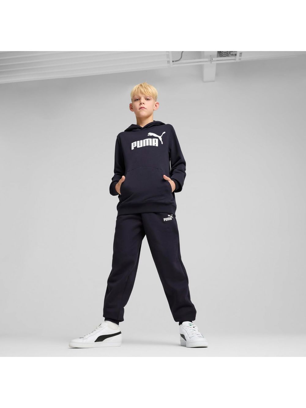 Pantalone Felpa Puma Unisex Bambino - Blu