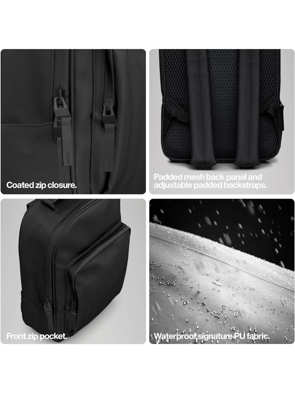 Zaino Rains Unisex - Grigio