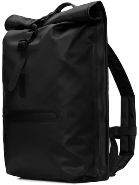 Zaino Rains Rolltop Rucksack Unisex - Nero