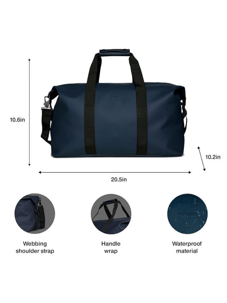 Borsone Rains Hilo Weekend Bag Unisex - Navy