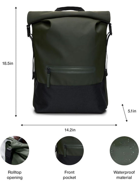 Zaino Rains Unisex - Verde