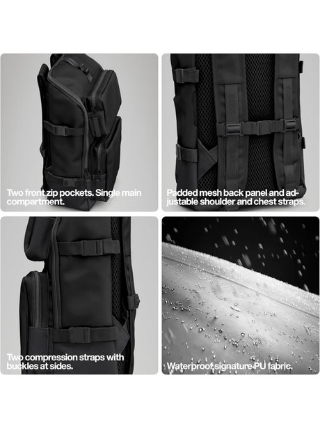 Zaino Rains Unisex - Nero