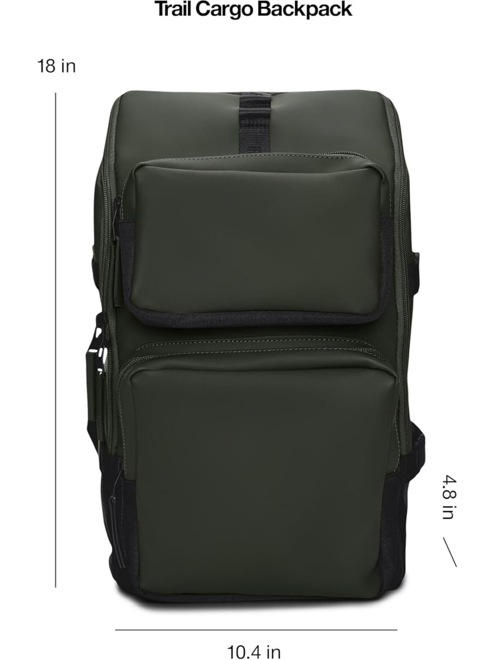 Zaino Rains Unisex - Verde