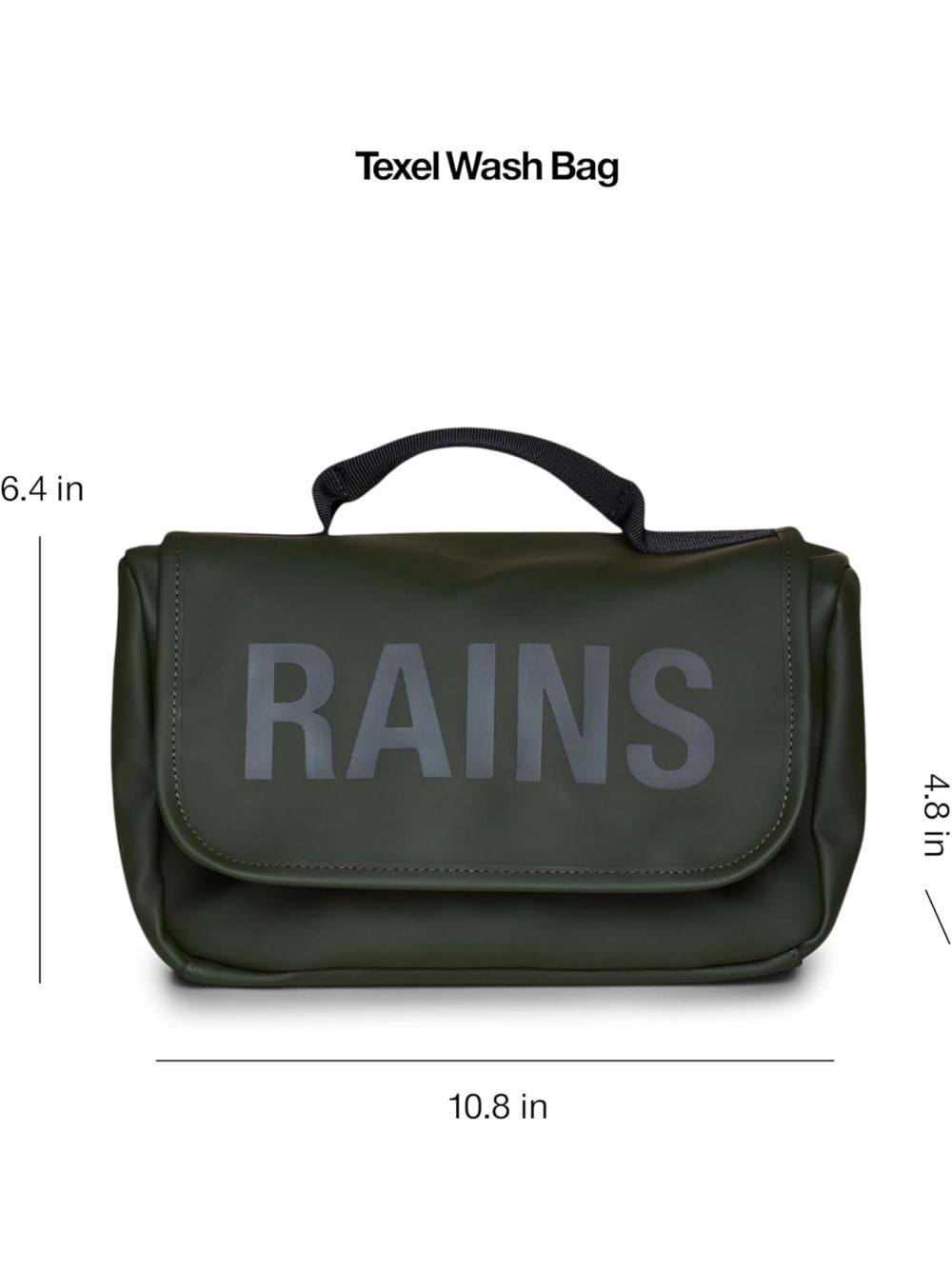 Beauty Case Rains Texel Wash Bag Unisex - Verde