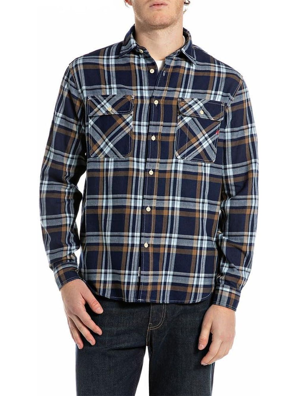 Camicia Replay Uomo - Blu