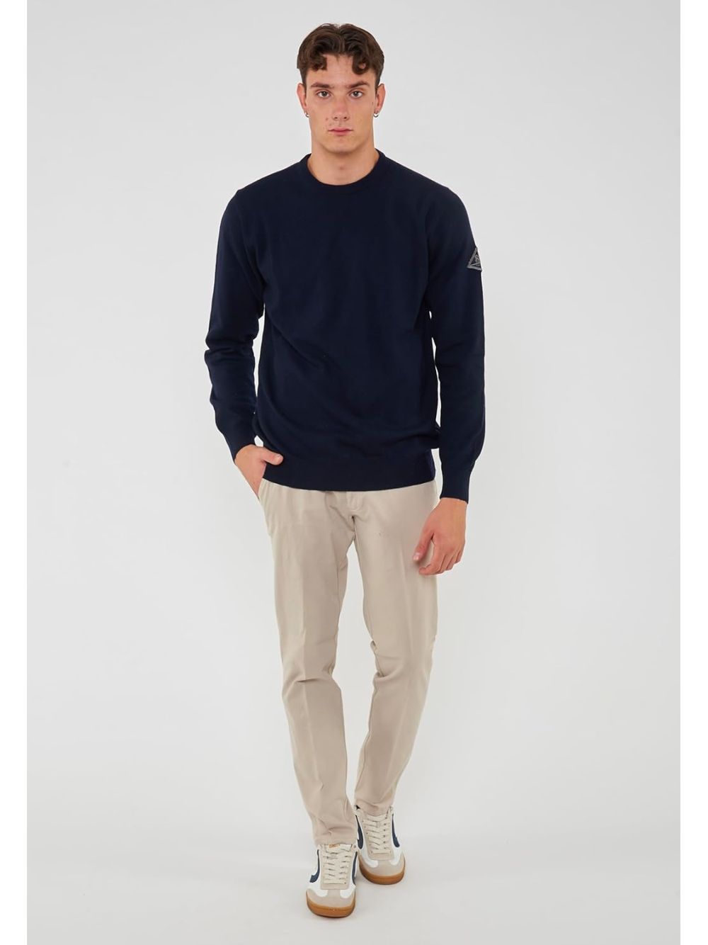 Pullover Roy Roger's Crew Neck Man Uomo - Blu