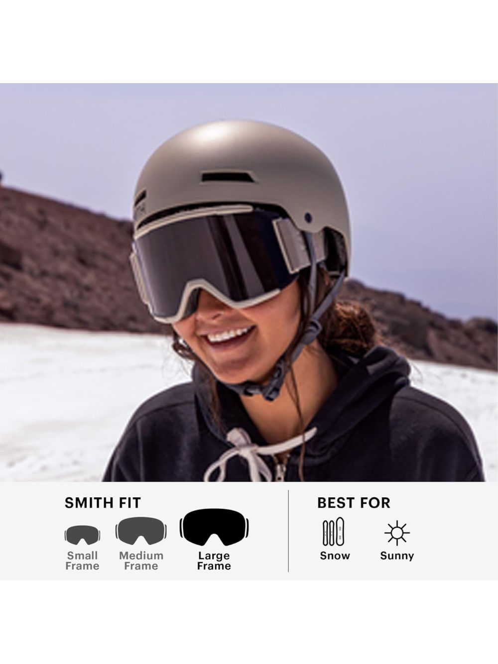 Maschera Sci Smith SQUAD XL Unisex - Bianco