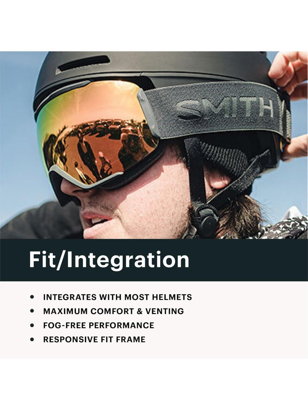 Maschera Sci Smith SQUAD XL Unisex - Bianco