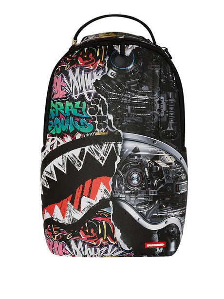 Zaino Sprayground SPLIT CYBERSHARK DLXSV BACKPACK Uomo - Multicolore