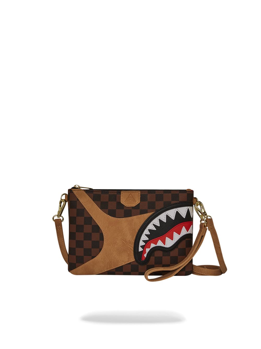 Borsa Pochette Sprayground Hennyville Crossover Clutch Uomo - Marrone