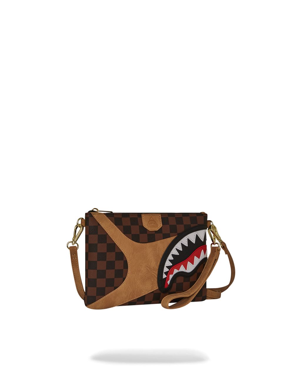 Borsa Pochette Sprayground Hennyville Crossover Clutch Uomo - Marrone