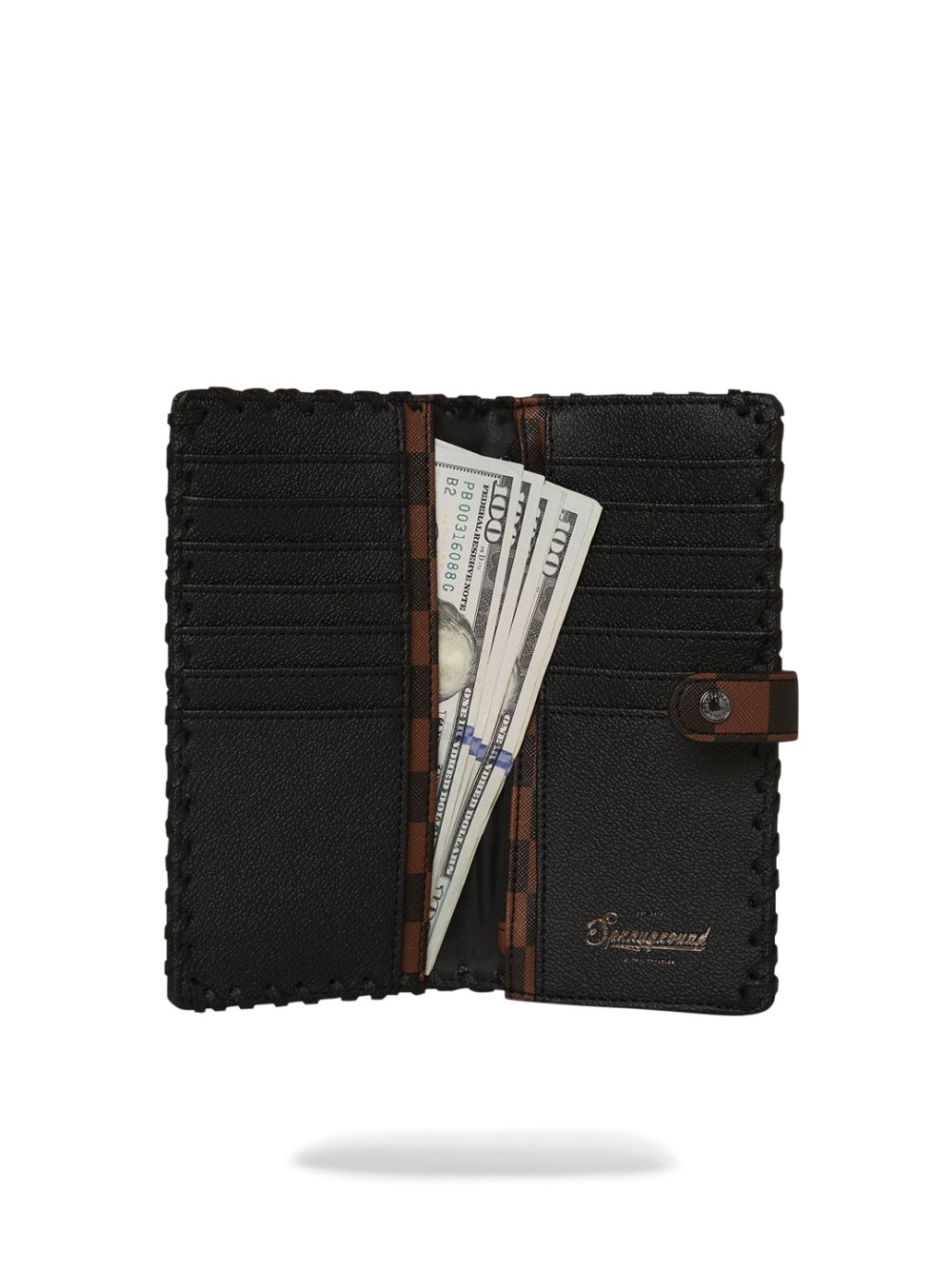 Portafoglio Sprayground DOSE OF CHECK DEUX WALLET Uomo - Nero