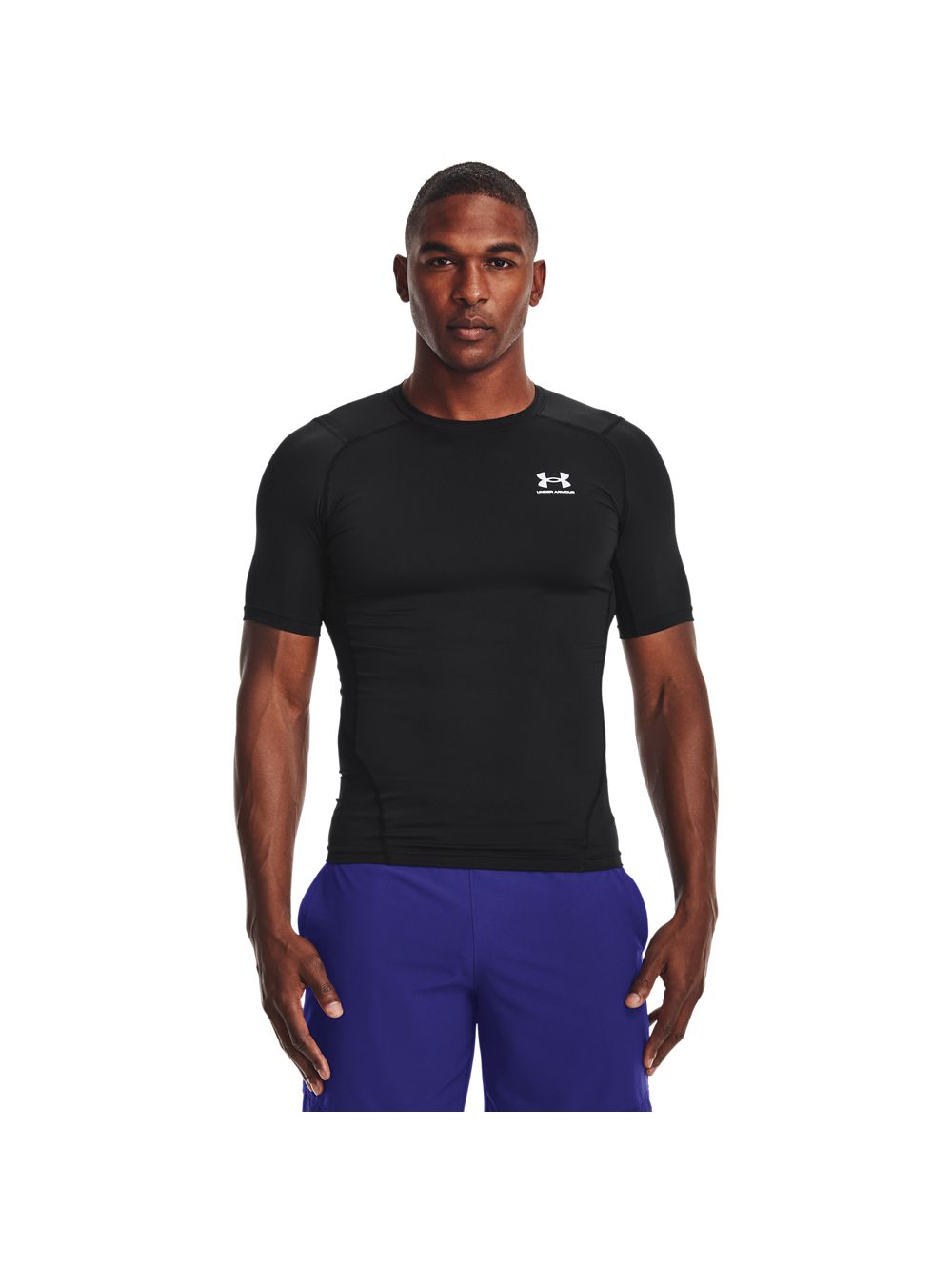 T-shirt Sportiva Under Armour HG ARMOUR COMP SS Uomo - Nero