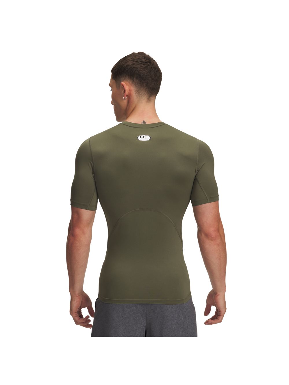 T-shirt Sportiva Under Armour HG ARMOUR COMP SS Uomo - Verde