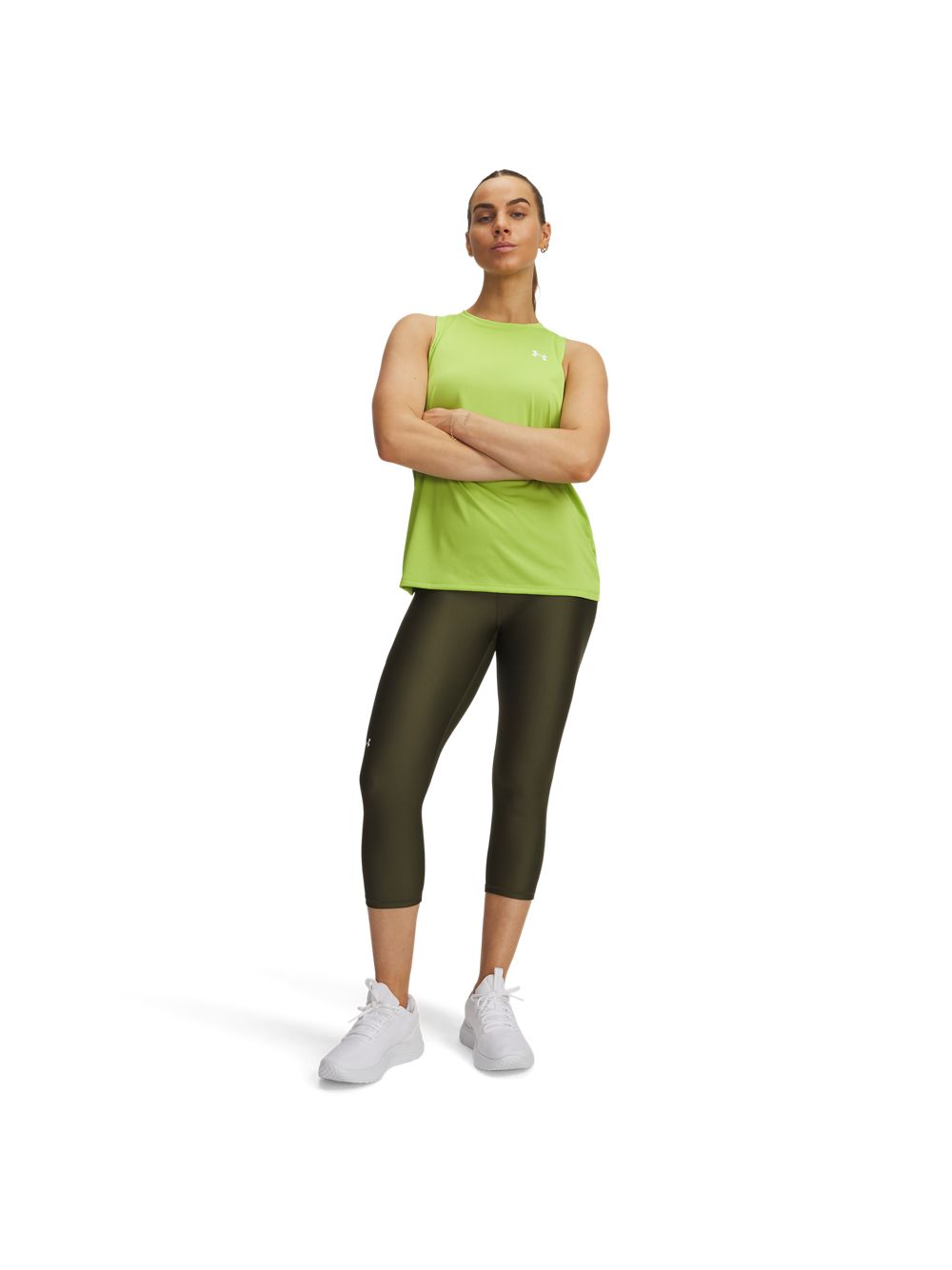 Leggings Sportivo Under Armour TECH HI CAPRI Donna - Verde