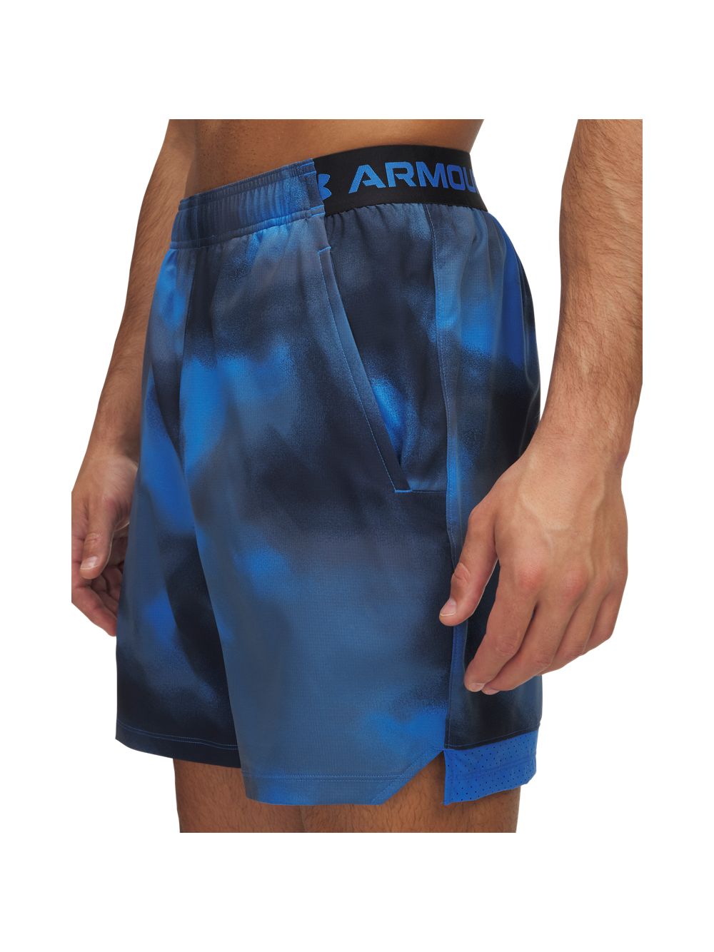 Pantaloncino Sportivo Under Armour VANISH WOVEN 6IN PRNT STS Uomo - Blu