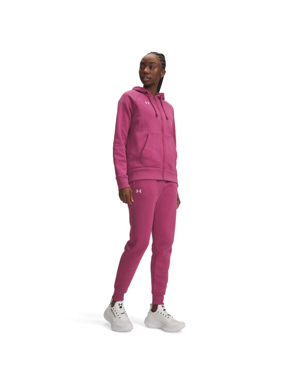 Pantalone Sportivo Under Armour RIVAL FLEECE Donna - Fuxia