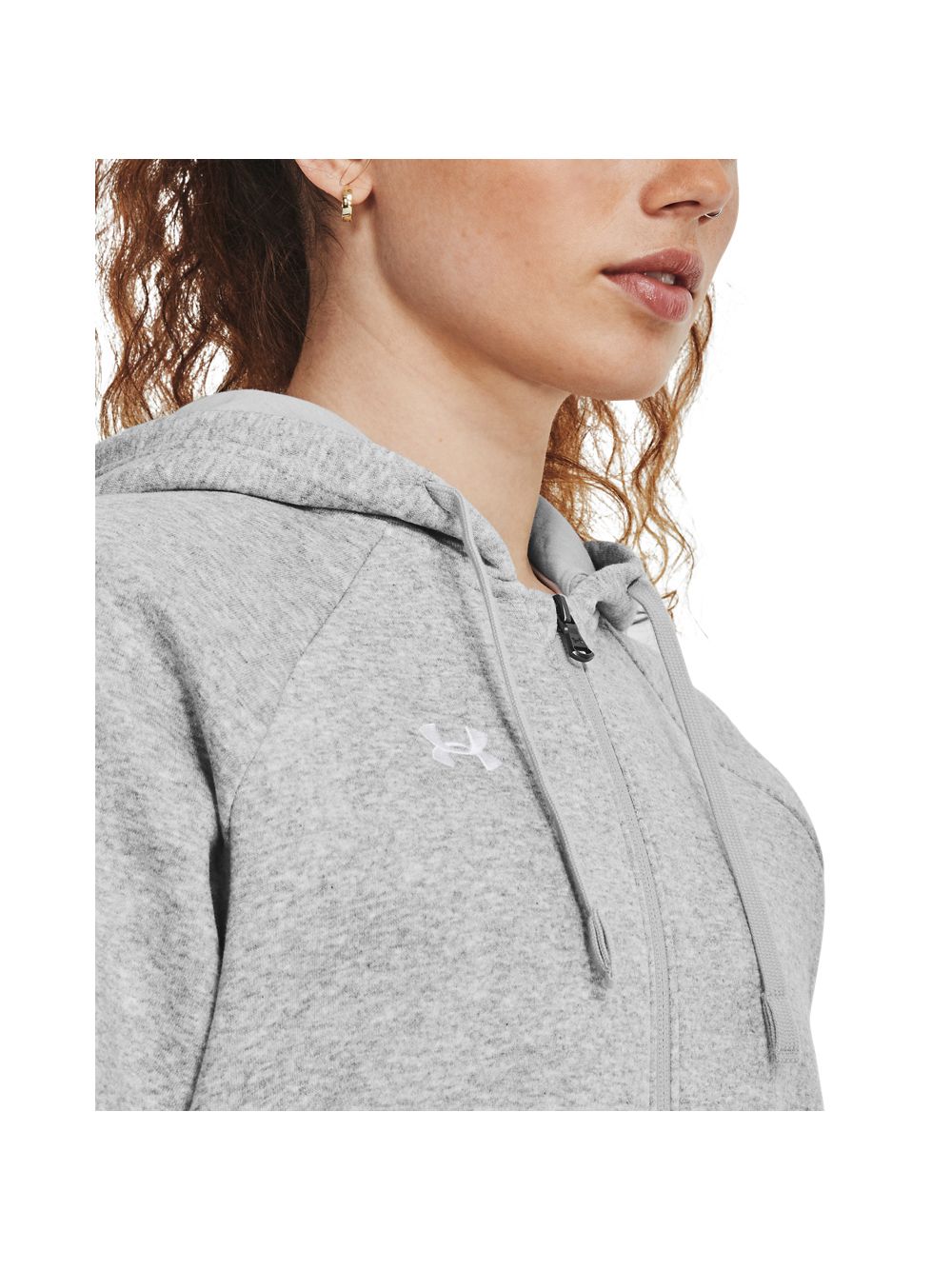 Felpa Under Armour RIVAL FLEECE FZ HOODIE Donna - Grigio