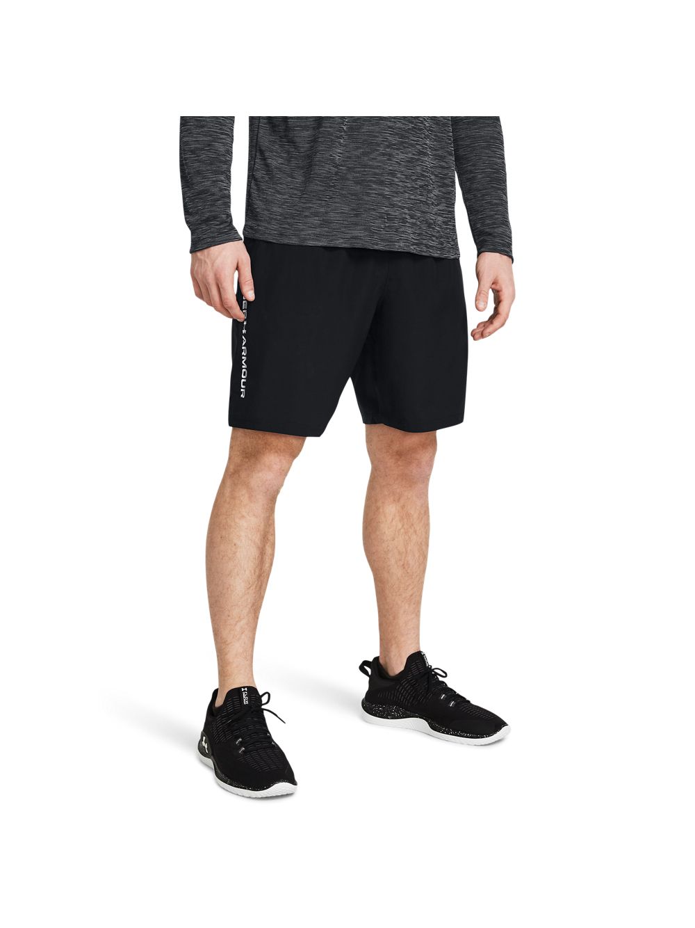 Pantaloncino Sportivo Under Armour TECH WOVEN WORDMARK Uomo - Nero