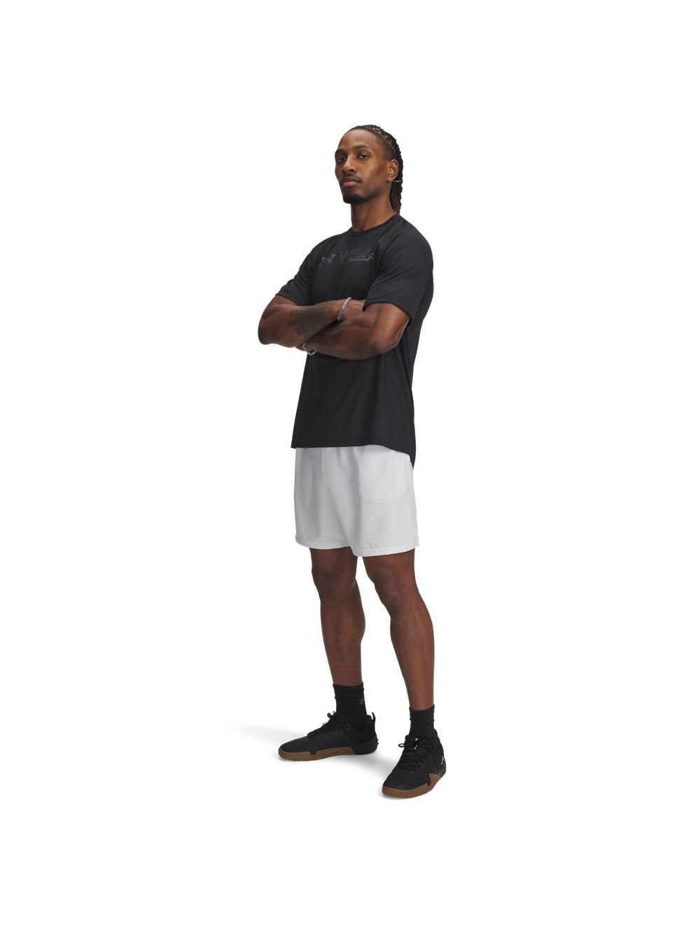 Pantaloncino Sportivo Under Armour TECH WOVEN WORDMARK Uomo - Grigio