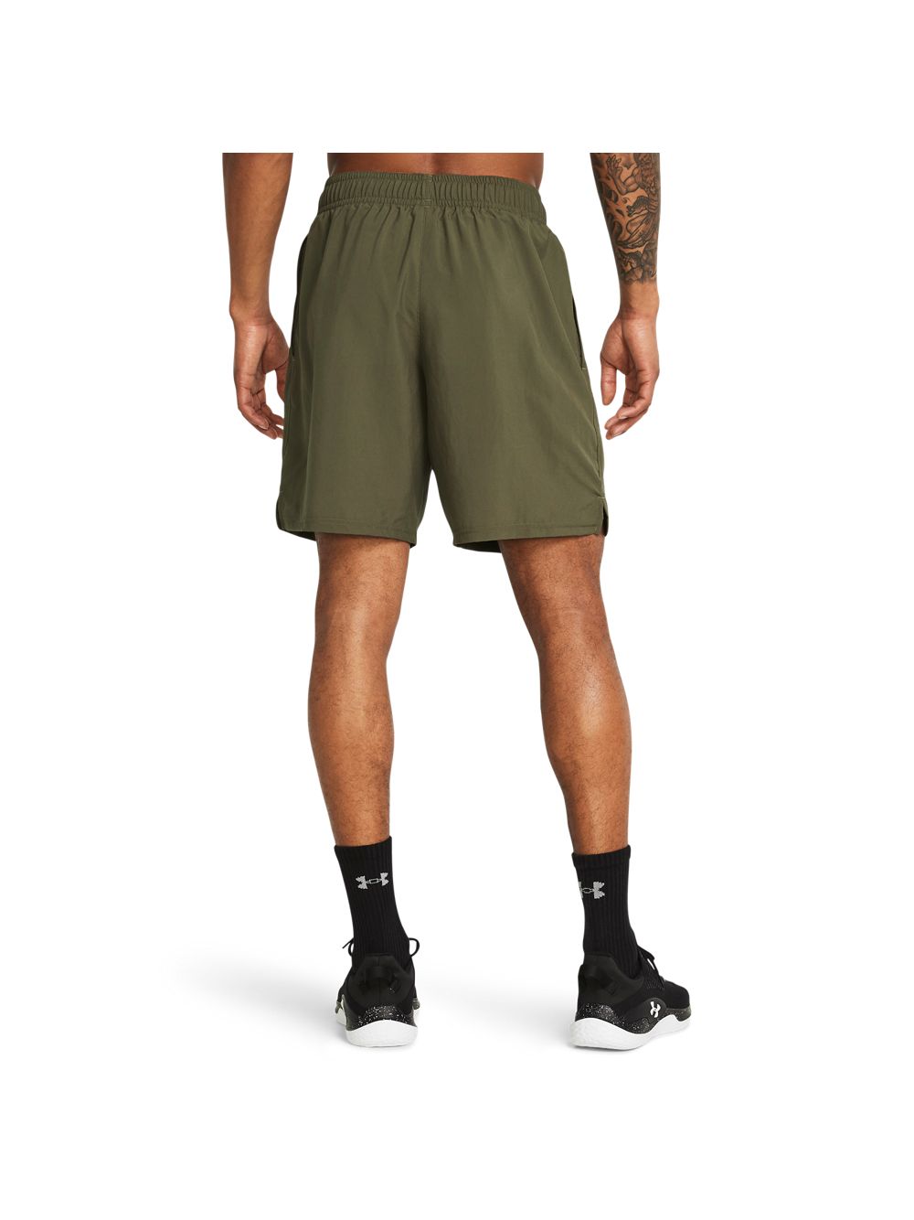 Pantaloncino Sportivo Under Armour TECH WOVEN WORDMARK Uomo - Verde