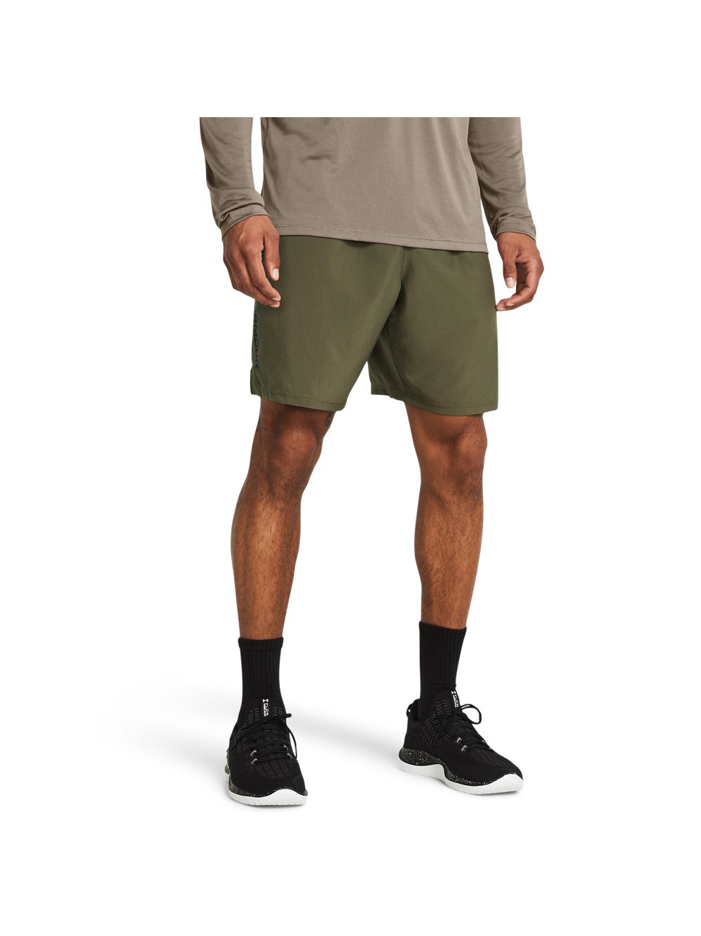 Pantaloncino Sportivo Under Armour TECH WOVEN WORDMARK Uomo - Verde