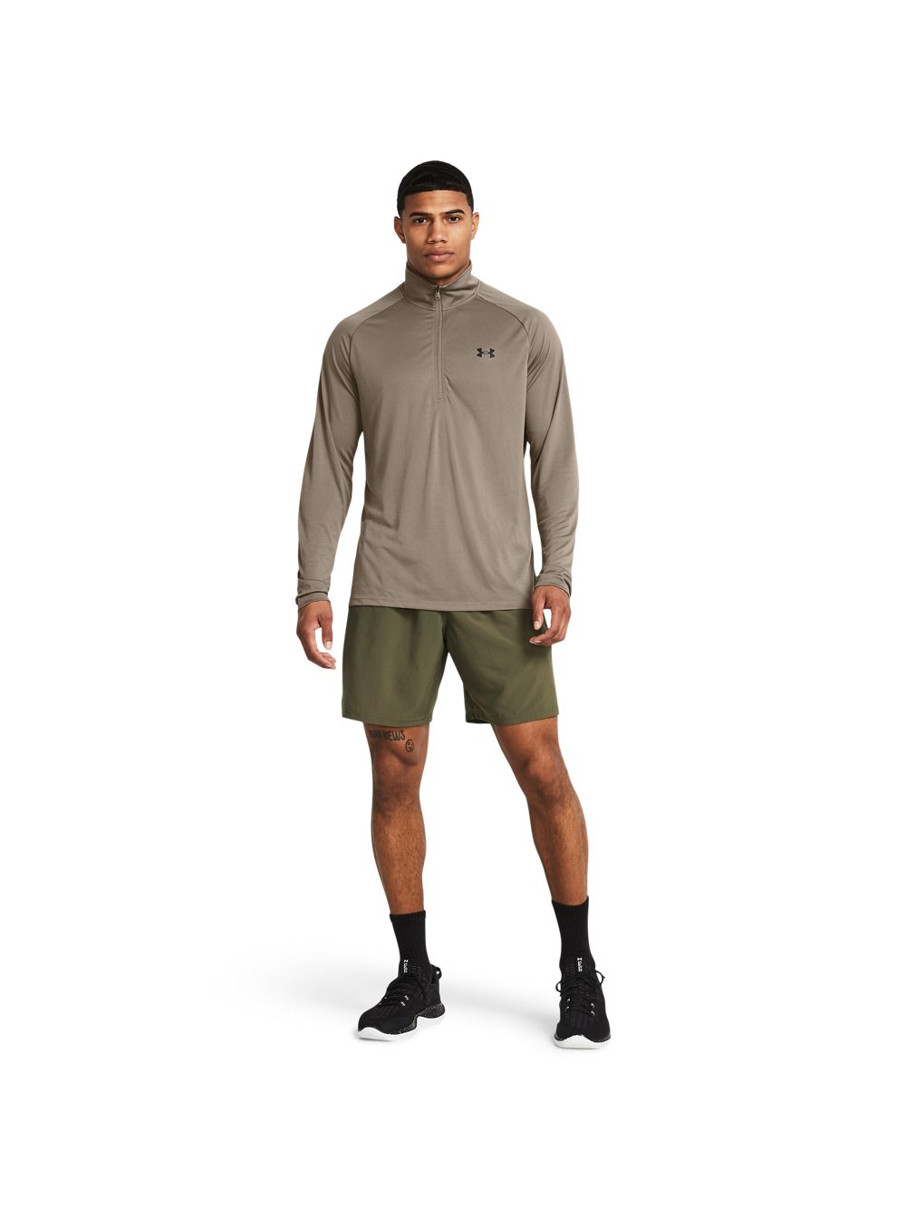 Pantaloncino Sportivo Under Armour TECH WOVEN WORDMARK Uomo - Verde
