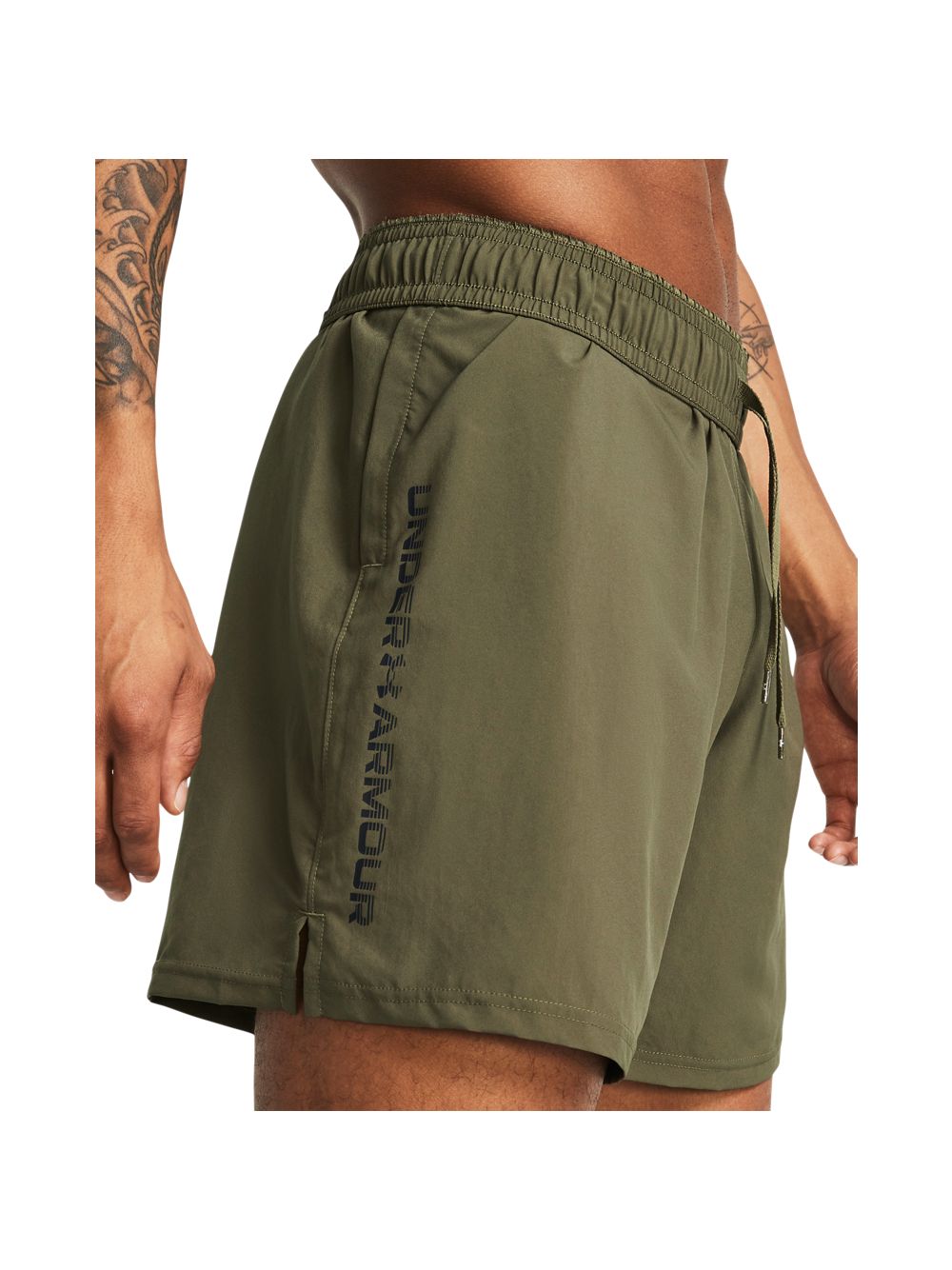 Pantaloncino Sportivo Under Armour TECH WOVEN WORDMARK Uomo - Verde