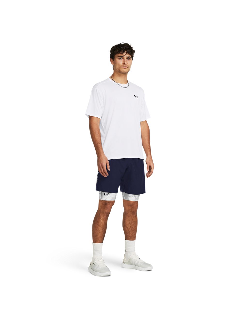 Pantaloncino Sportivo Under Armour TECH WOVEN WORDMARK Uomo - Blu
