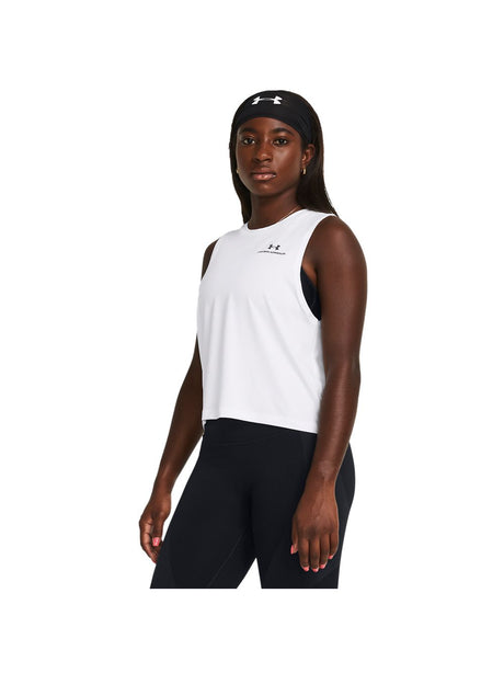 Canottiera Sportiva Under Armour VANISH ENERGY CROP Donna - Bianco