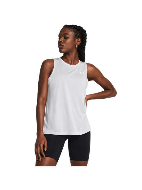 Canottiera Sportiva Under Armour TECH TANK TWIST Donna - Grigio