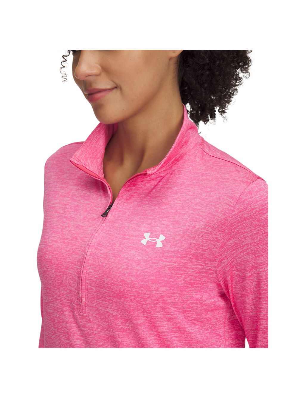 Felpa Under Armour TECH 1/2 ZIP Donna - Rosa