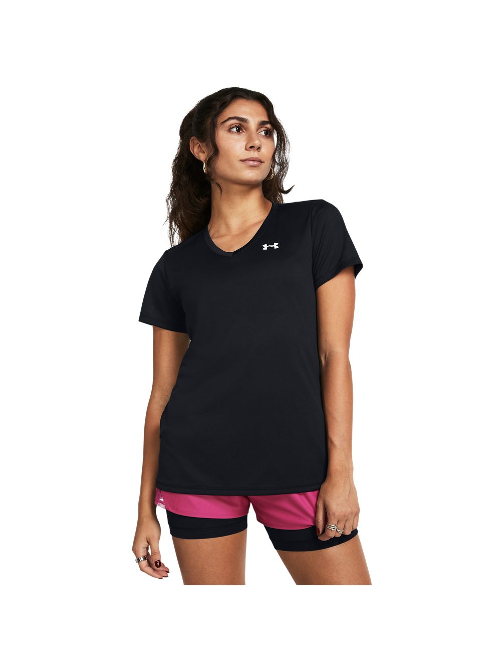 T-shirt Under Armour TECH SSV- SOLID Donna - Nero