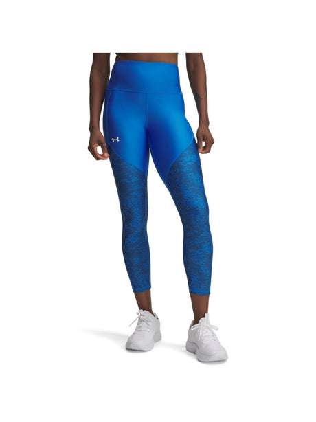 Leggings Sportivo Under Armour TECH PRINT PANEL ANKLE Donna - Blu