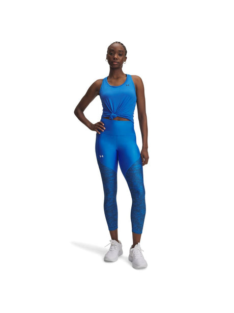 Leggings Sportivo Under Armour TECH PRINT PANEL ANKLE Donna - Blu
