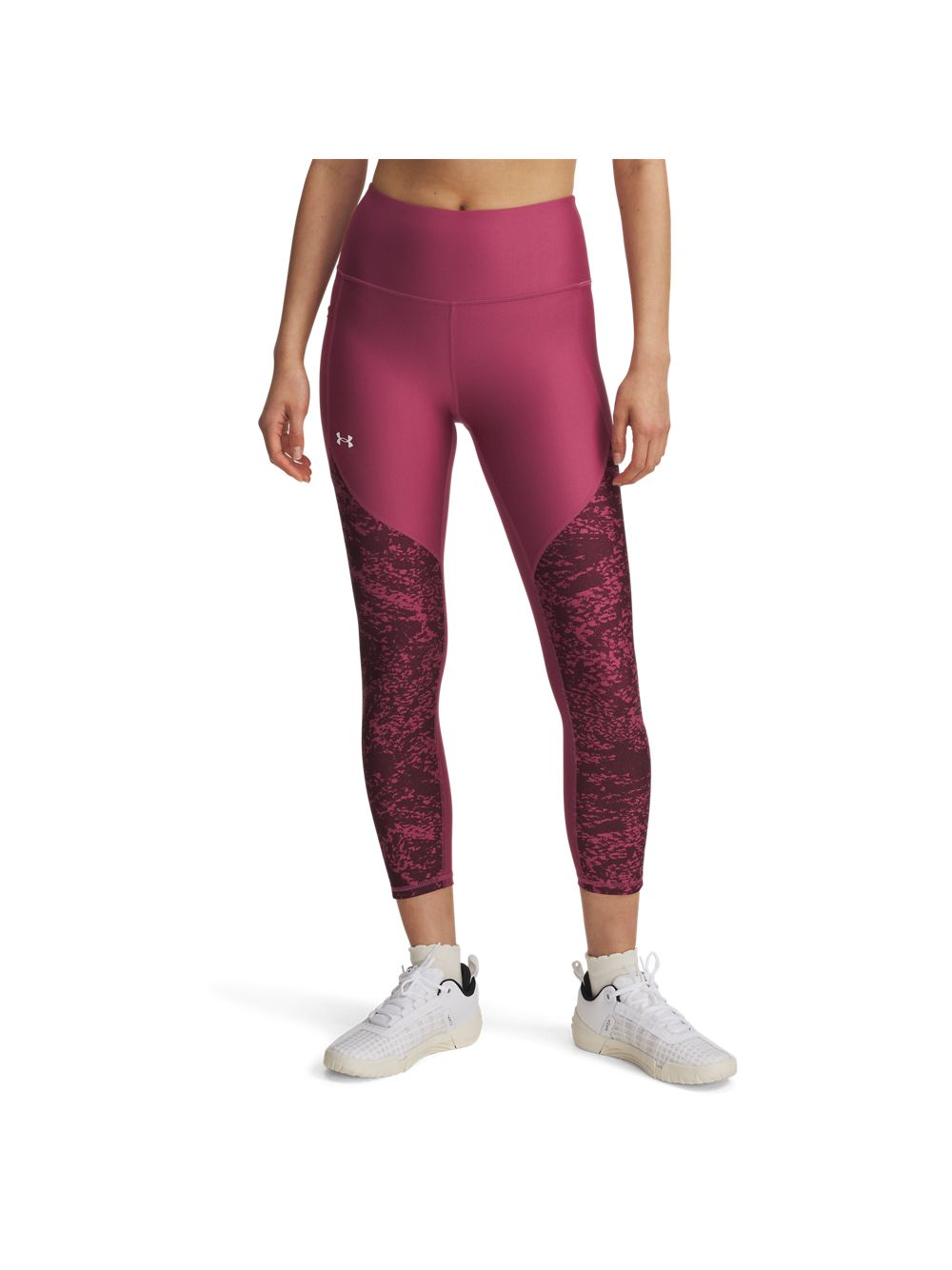 Leggings Sportivo Under Armour TECH PRINT PANEL ANKLE Donna - Fuxia