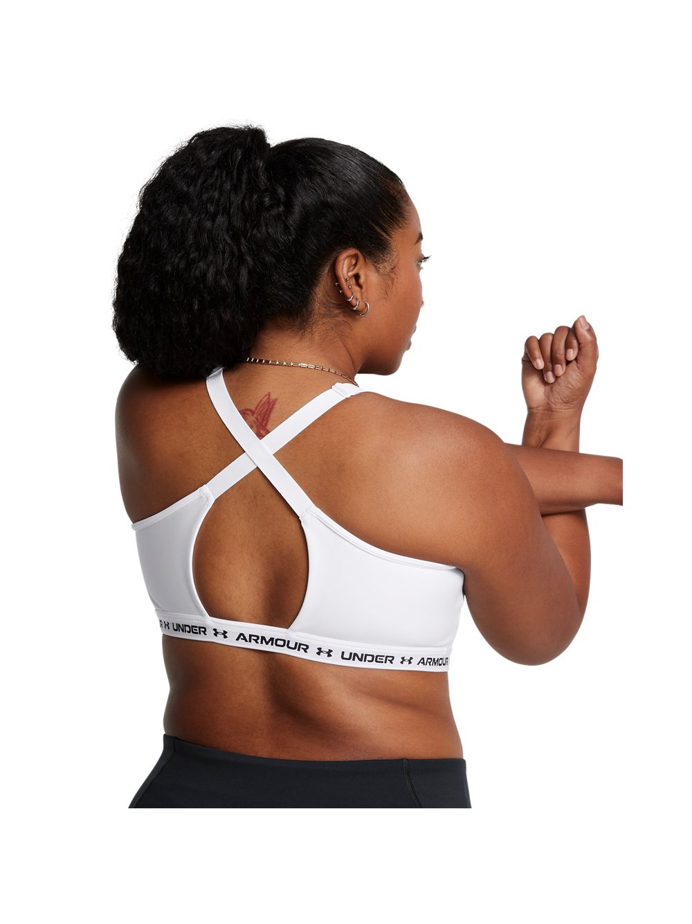 Top Sportivo Under Armour CROSSBACK LOW Donna - Bianco